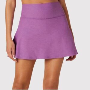 Beyond Yoga Skirt Purple Spacedye Tie Breaker Circle Mini Skort Tennis Small
